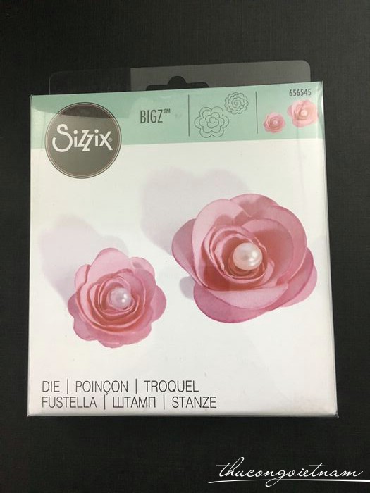 T4010003-656545-Khuôn cắt Sizzix Bigz Die Flowers, 3-D